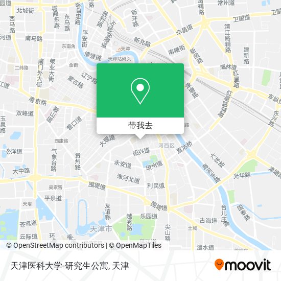 天津医科大学-研究生公寓地图