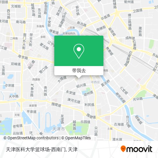 天津医科大学篮球场-西南门地图