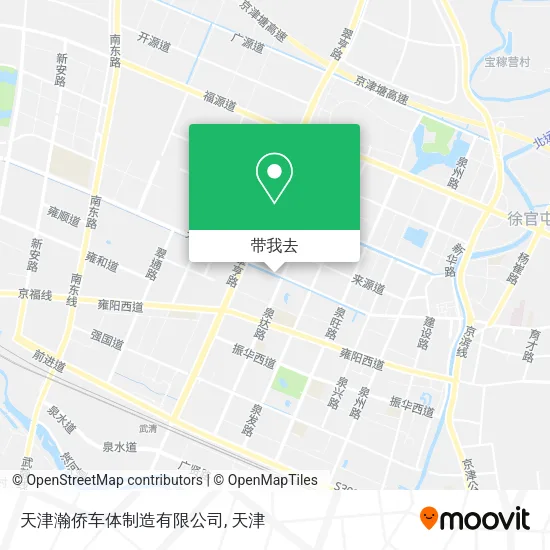 天津瀚侨车体制造有限公司地图