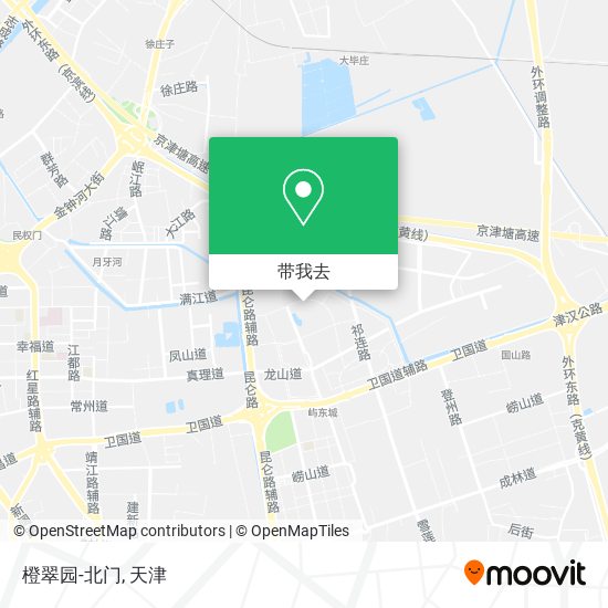橙翠园-北门地图