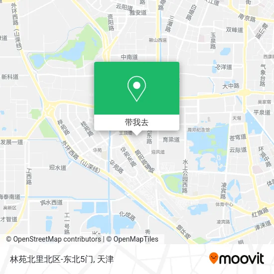 林苑北里北区-东北5门地图