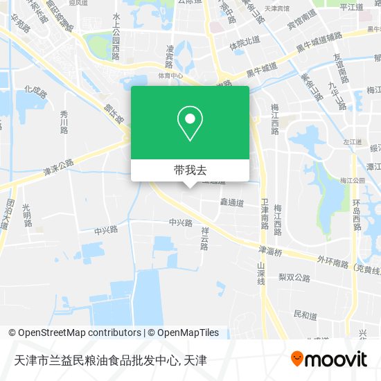 天津市兰益民粮油食品批发中心地图