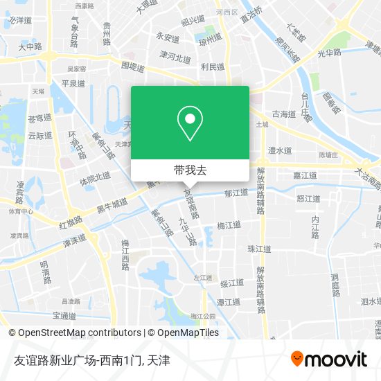 友谊路新业广场-西南1门地图