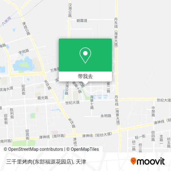 三千里烤肉(东部福源花园店)地图