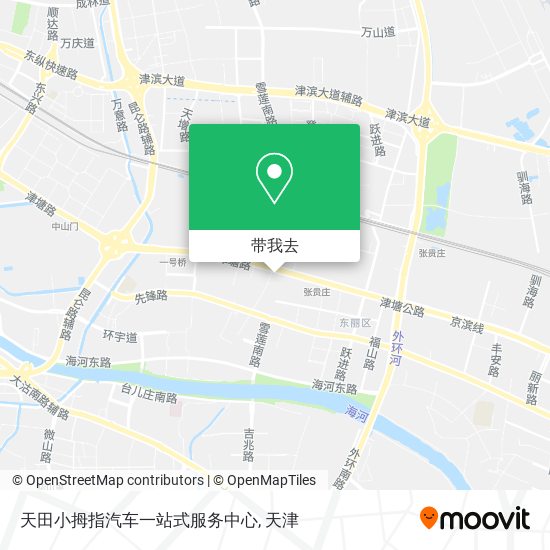 天田小拇指汽车一站式服务中心地图