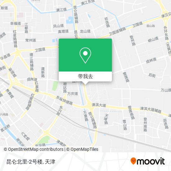 昆仑北里-2号楼地图