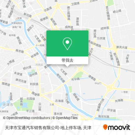 天津市宝通汽车销售有限公司-地上停车场地图