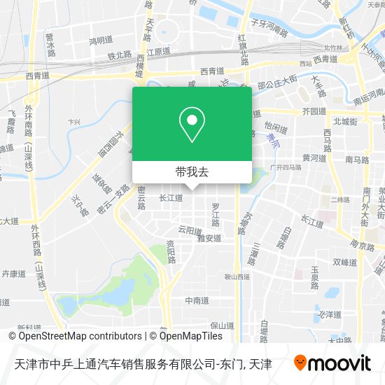 天津市中乒上通汽车销售服务有限公司-东门地图