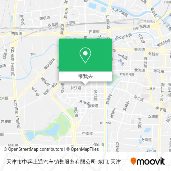天津市中乒上通汽车销售服务有限公司-东门地图