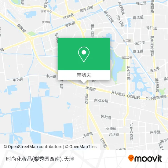 时尚化妆品(梨秀园西南)地图