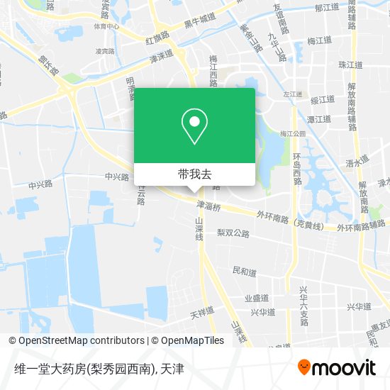 维一堂大药房(梨秀园西南)地图