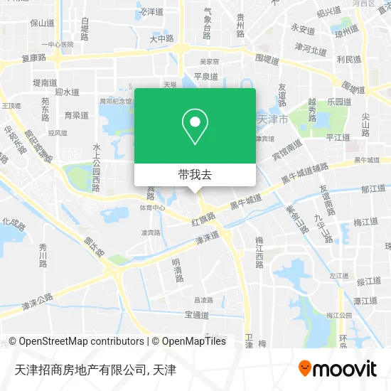 天津招商房地产有限公司地图