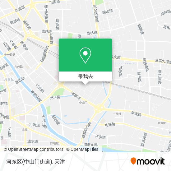 河东区(中山门街道)地图