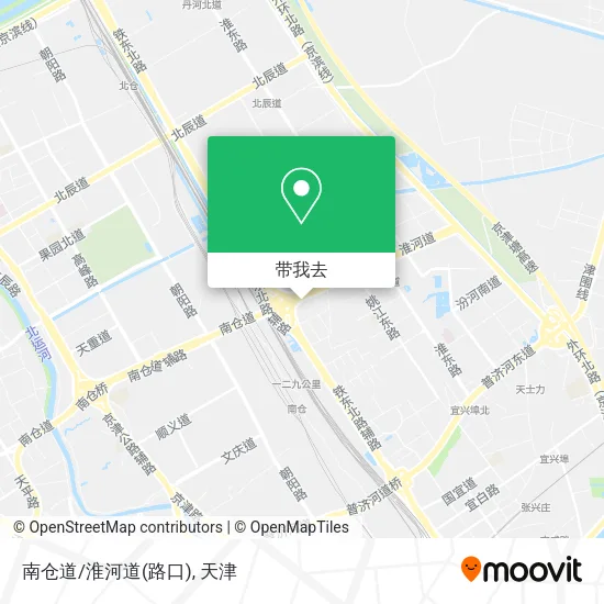 南仓道/淮河道(路口)地图