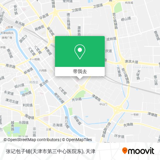 张记包子铺(天津市第三中心医院东)地图
