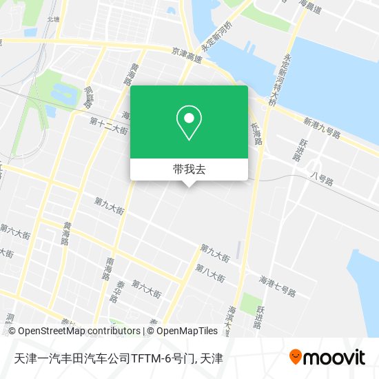 天津一汽丰田汽车公司TFTM-6号门地图