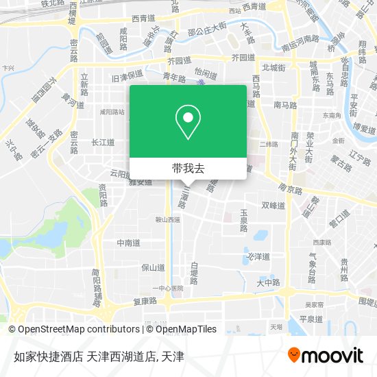 如家快捷酒店 天津西湖道店地图