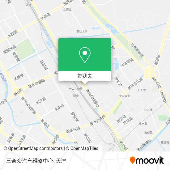 三合众汽车维修中心地图