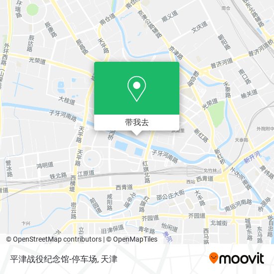 平津战役纪念馆-停车场地图