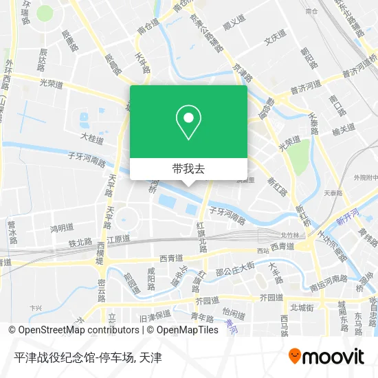 平津战役纪念馆-停车场地图