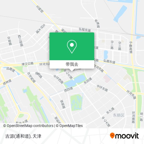 吉源(通和道)地图