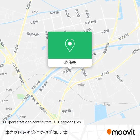 津力跃国际游泳健身俱乐部地图