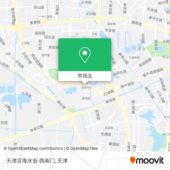 天津滨海水业-西南门地图