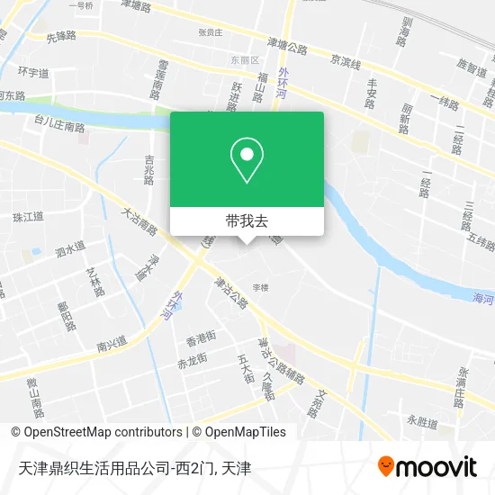 天津鼎织生活用品公司-西2门地图