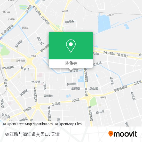 锦江路与满江道交叉口地图