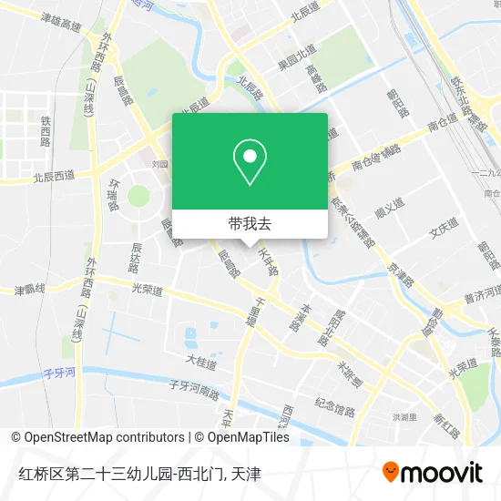 红桥区第二十三幼儿园-西北门地图
