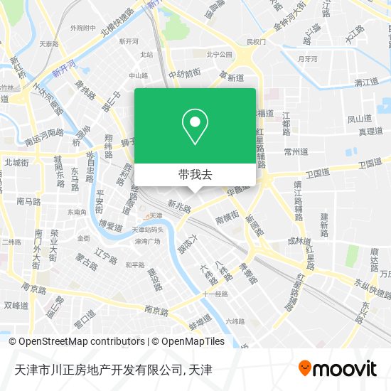 天津市川正房地产开发有限公司地图
