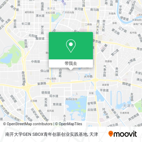 南开大学GEN SBOX青年创新创业实践基地地图