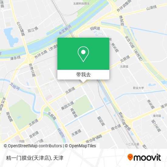 精一门膜业(天津店)地图