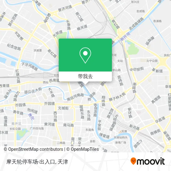 摩天轮停车场-出入口地图