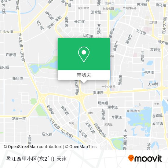 盈江西里小区(东2门)地图