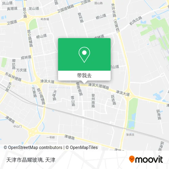 天津市晶耀玻璃地图