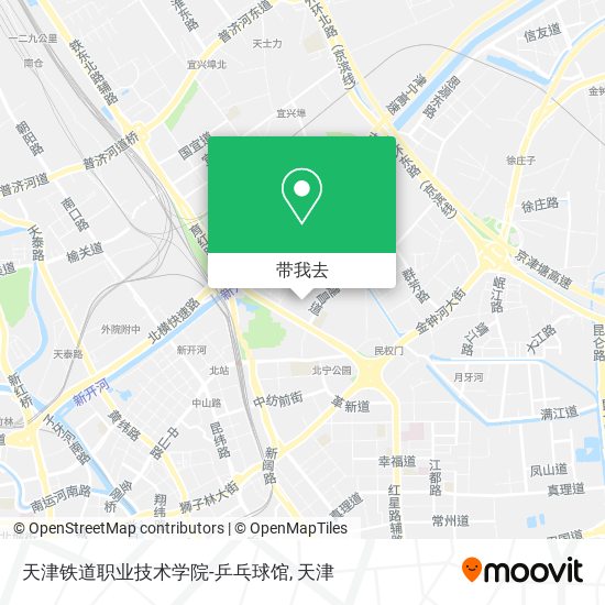 天津铁道职业技术学院-乒乓球馆地图