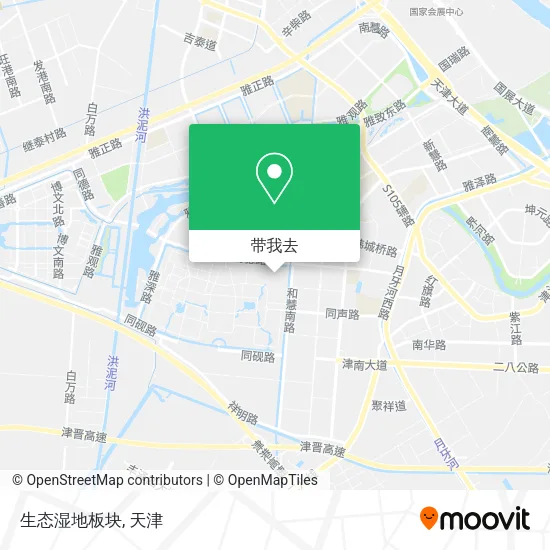 生态湿地板块地图