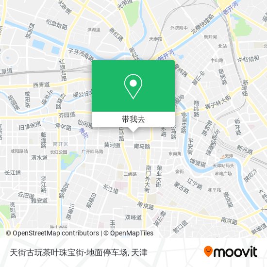 天街古玩茶叶珠宝街-地面停车场地图