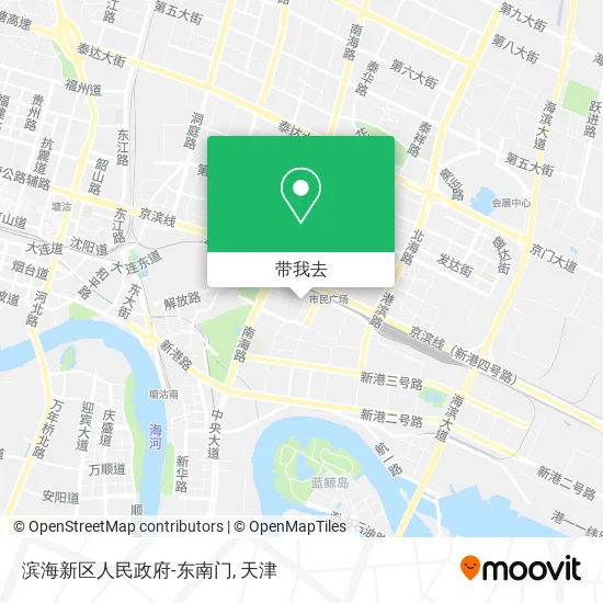 滨海新区人民政府-东南门地图
