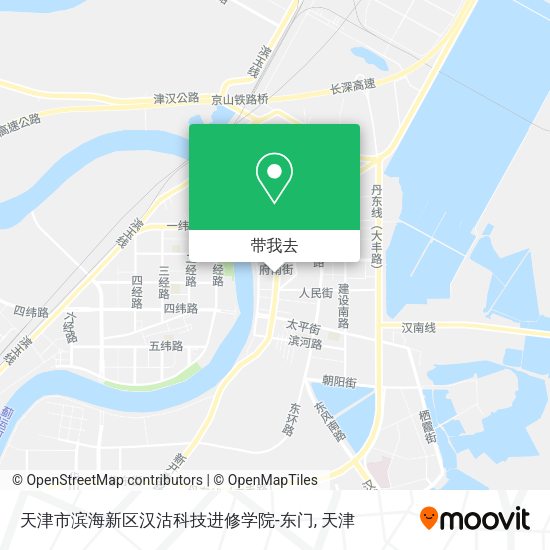 天津市滨海新区汉沽科技进修学院-东门地图