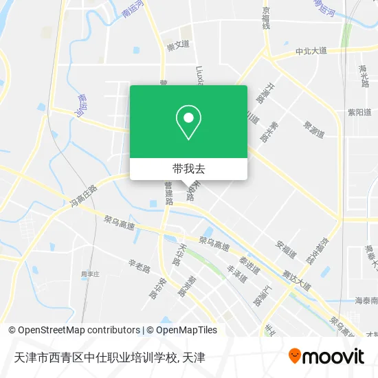 天津市西青区中仕职业培训学校地图
