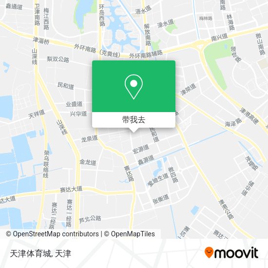 天津体育城地图