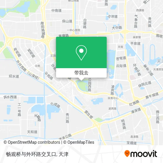 畅观桥与外环路交叉口地图