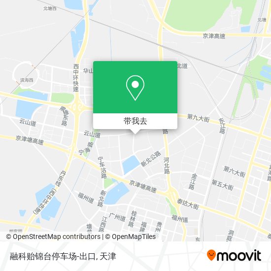 融科贻锦台停车场-出口地图