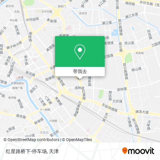 红星路桥下-停车场地图