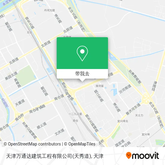 天津万通达建筑工程有限公司(天秀道)地图