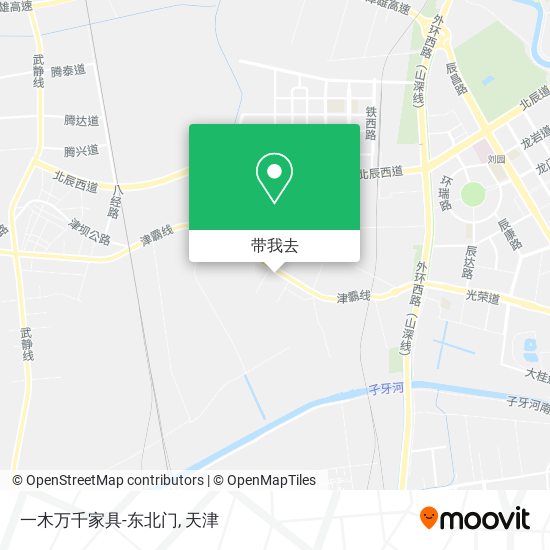 一木万千家具-东北门地图