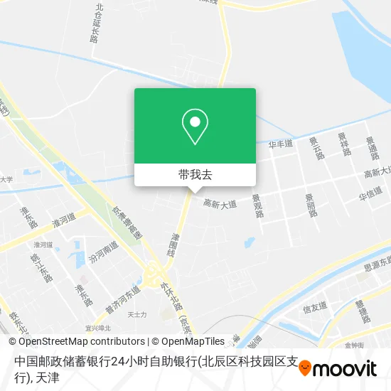 中国邮政储蓄银行24小时自助银行(北辰区科技园区支行)地图