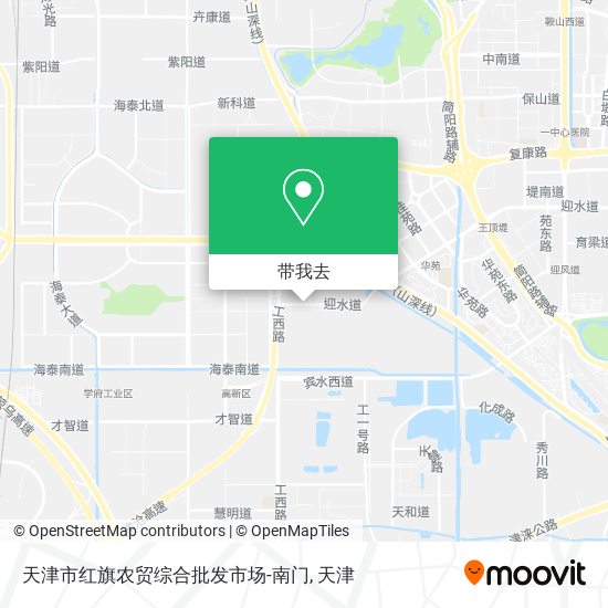天津市红旗农贸综合批发市场-南门地图